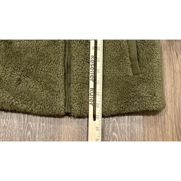 Patagonia Vest Womens Medium Green Fleece Los Gatos Full Zip Sherpa Outdoor - Picture 6 of 12